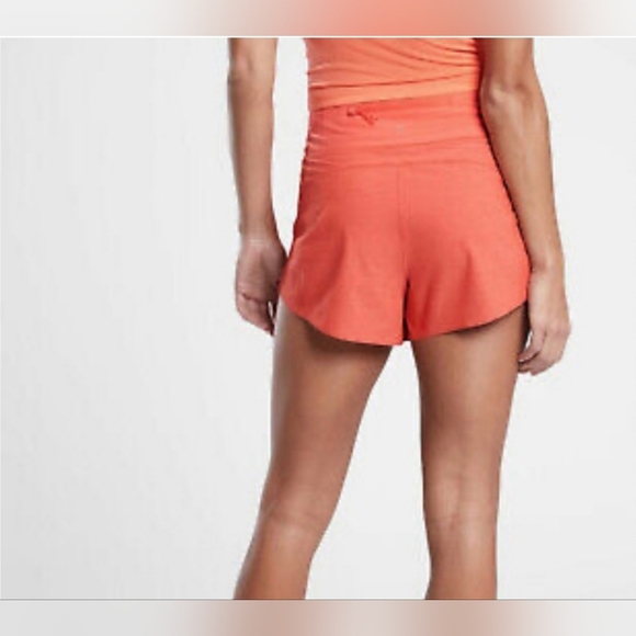 Athleta Run With it‎ shorts Space Dye Orange Haze color Size 2X - Picture 2 of 11
